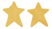 JEWELRY: PAIR OF 14K YELLOW GO