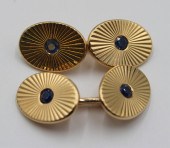 JEWELRY. PAIR OF 14KT GOLD DOU
