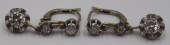 JEWELRY. PAIR OF 14KT GOLD AND