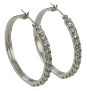 JEWELRY: PAIR OF 18K DIAMOND H