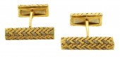 JEWELRY: PAIR OF 18K FRENCH TI