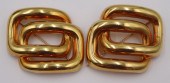 JEWELRY. PAIR OF 18KT GOLD BRO