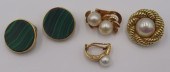 JEWELRY. PAIR OF 18KT GOLD AND