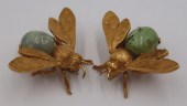 JEWELRY. PAIR OF 18KT GOLD AND