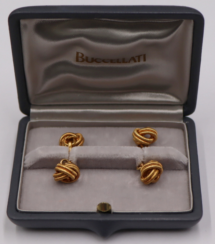 JEWELRY. PAIR OF BUCCELLATI 18KT