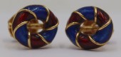 JEWELRY. PAIR OF DAVID WEBB EN