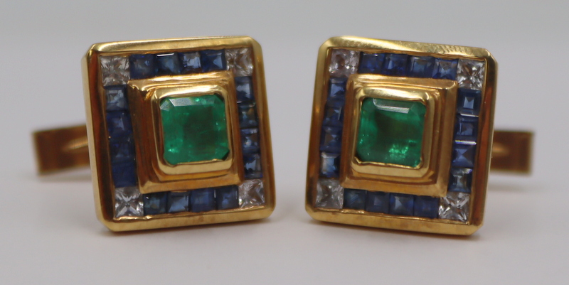 JEWELRY. PAIR OF EDWIN'S 18KT