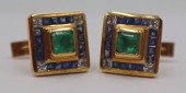 JEWELRY. PAIR OF EDWIN'S 18KT