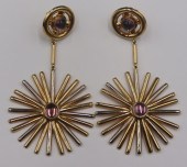 JEWELRY. PAIR OF ITALIAN 18KT