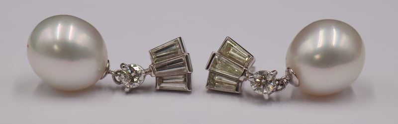 JEWELRY. PAIR OF KWIAT PLATINUM