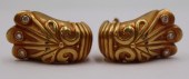 JEWELRY. PAIR OF SEIDENGANG 18