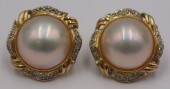 JEWELRY. PAIR OF SIGNED 14KT G