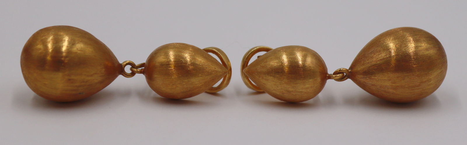 JEWELRY. PAIR OF SIGNED 18KT GOLD