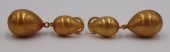 JEWELRY. PAIR OF SIGNED 18KT G