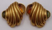 JEWELRY. PAIR OF SIGNED ESTI F