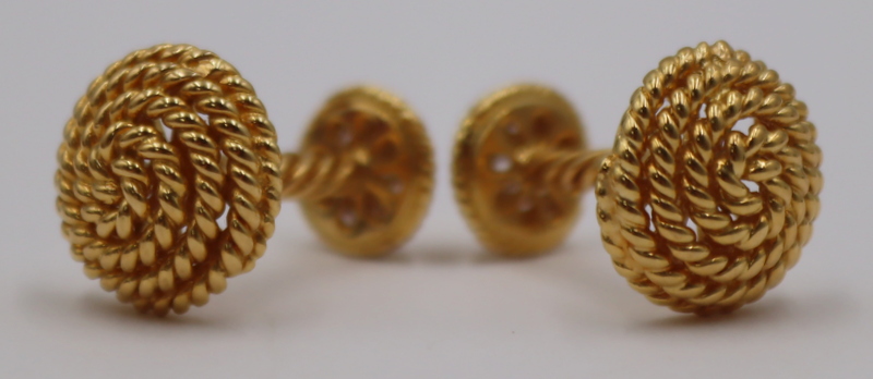JEWELRY. PAIR OF TIFFANY & CO. 18KT