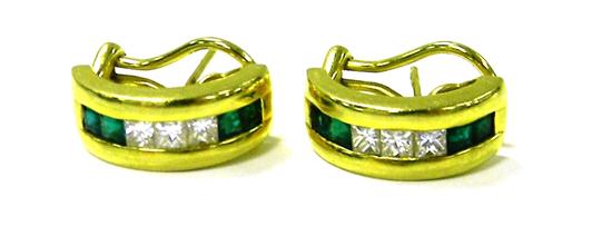 JEWELRY: Pair of Tiffany emerald