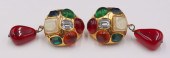 JEWELRY. PAIR OF VINTAGE CHANE