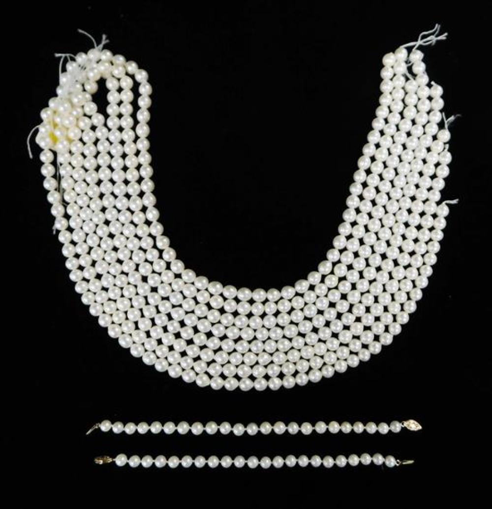 JEWELRY: PEARL ASSORTMENT, EIGHT