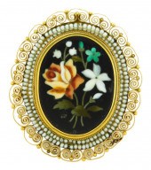 JEWELRY: PIETRA DURA PIN/PENDA