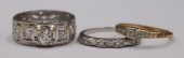 JEWELRY. PLATINUM, 14KT GOLD A