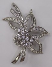 JEWELRY. PLATINUM AND DIAMOND