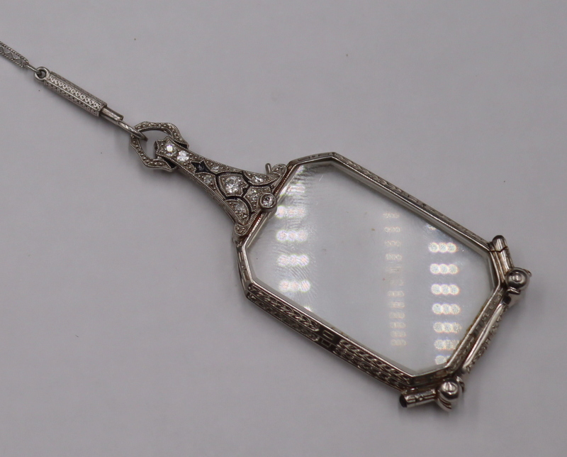 JEWELRY. PLATINUM AND DIAMOND