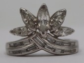 JEWELRY. PLATINUM AND DIAMOND