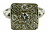 JEWELRY: PLATINUM ART DECO DIA