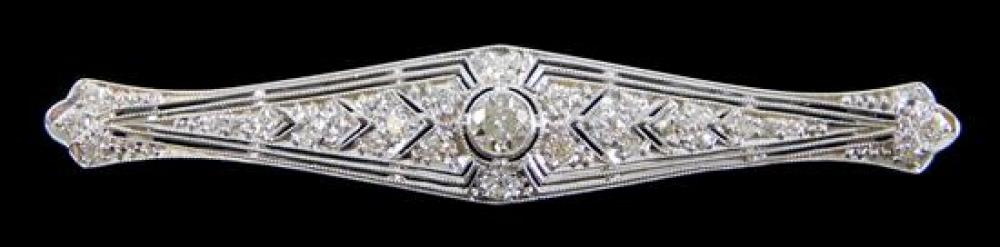 JEWELRY: PLATINUM EDWARDIAN BAR