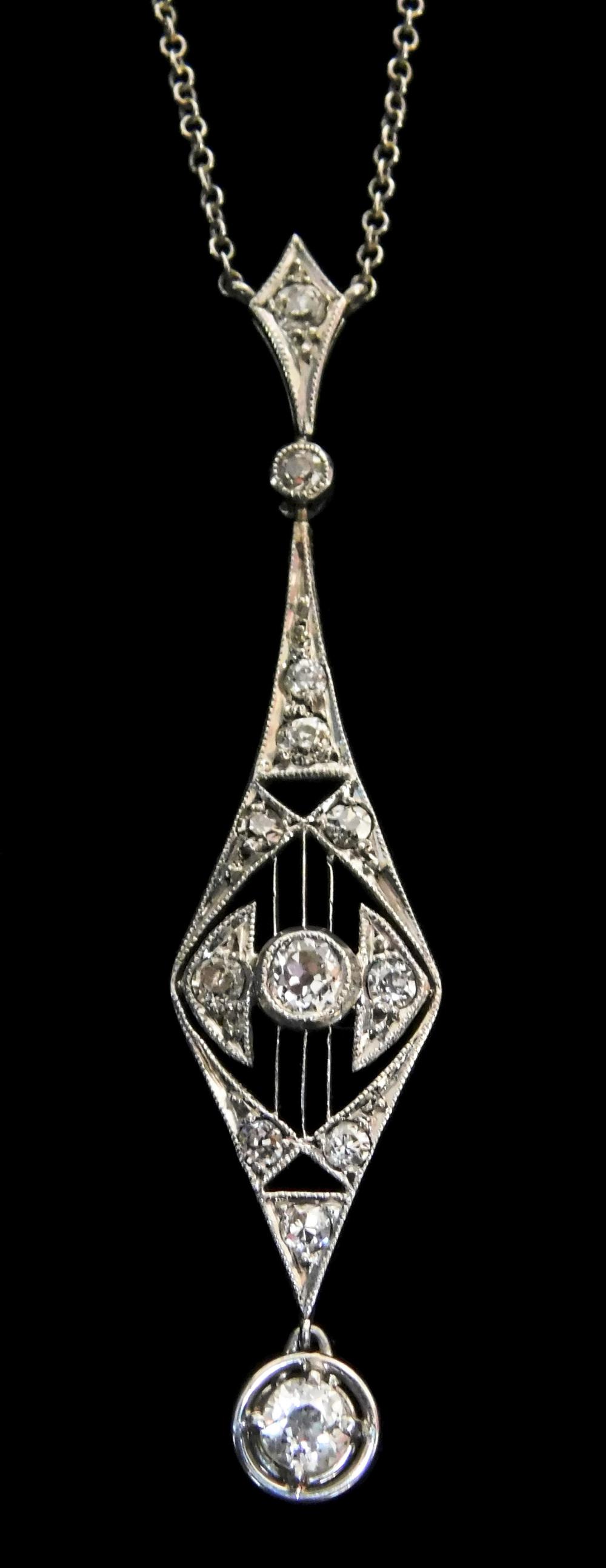 JEWELRY: PLATINUM EDWARDIAN DIAMOND