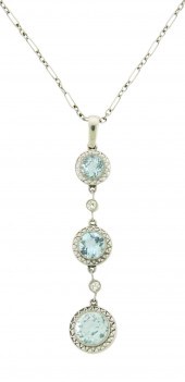 JEWELRY: PLATINUM FILIGREE AQU