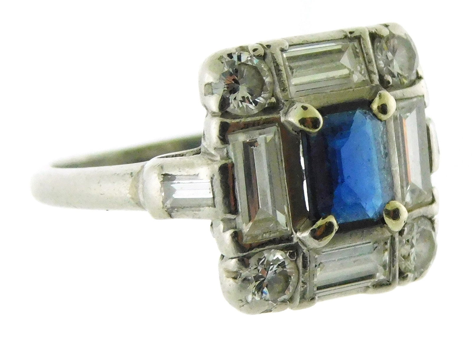 JEWELRY: PLATINUM SAPPHIRE AND