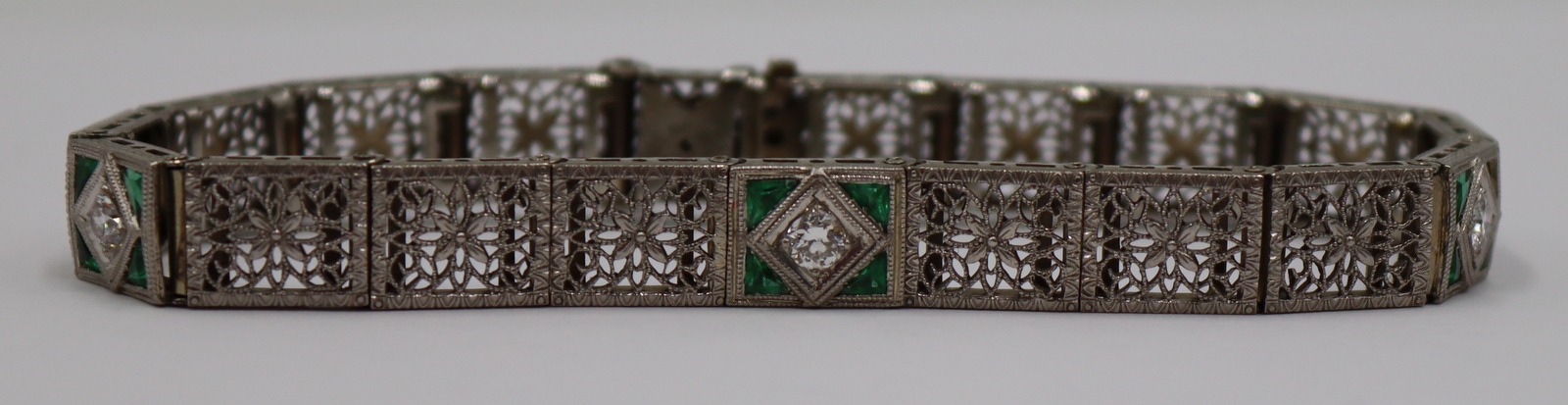 JEWELRY. PLATINUM TOPPED 14KT GOLD,