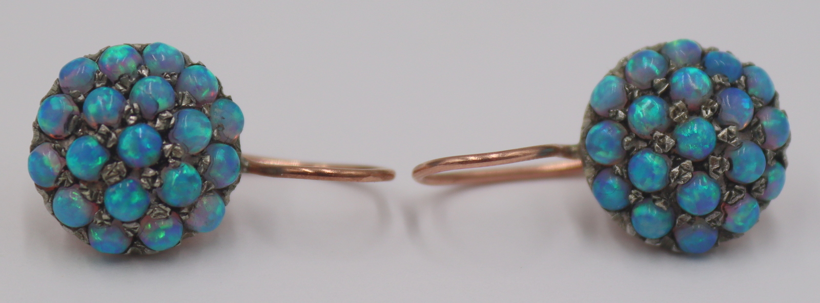 JEWELRY. PR OF 14KT GOLD MOUNTED