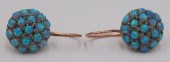 JEWELRY. PR OF 14KT GOLD MOUNT