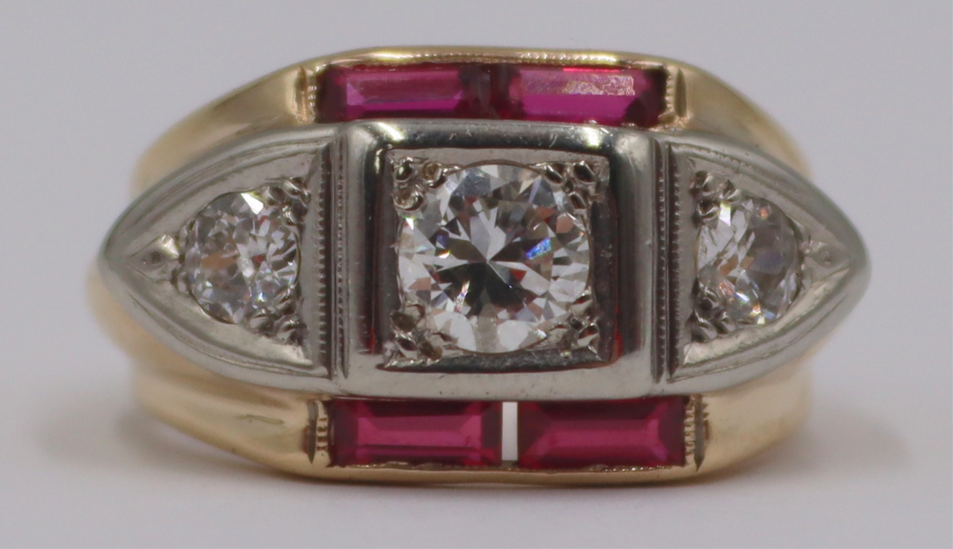 JEWELRY. RETRO/VINTAGE 14KT GOLD,