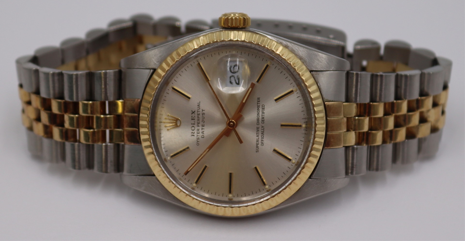 JEWELRY. ROLEX DATEJUST WATCH, REF#
