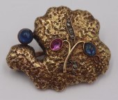 JEWELRY. RUSSIAN 14KT GOLD COL