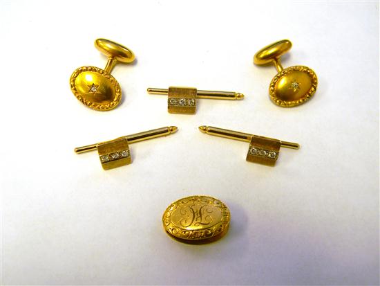 JEWELRY: Set of three diamond shirt