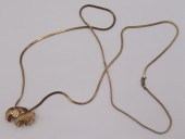 JEWELRY. SIGNED 14KT GOLD BEAR