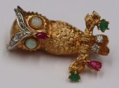 JEWELRY. SIGNED 14KT GOLD, DIA