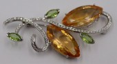 JEWELRY. SIGNED 18KT GOLD, DIA