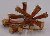 JEWELRY. SIGNED 18KT GOLD DIAM