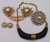 JEWELRY. SIGNED COSTUME JEWELR