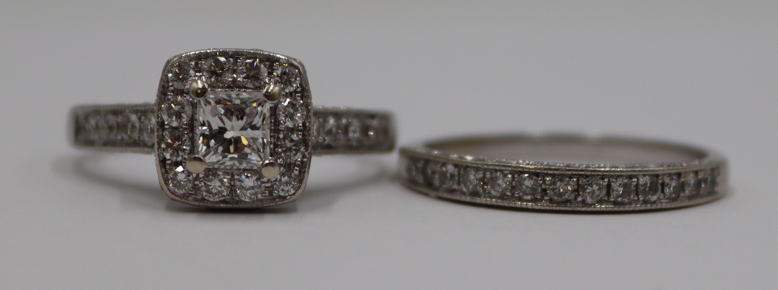 JEWELRY. SIGNED DIAMOND & 14KT GOLD
