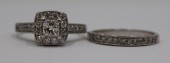 JEWELRY. SIGNED DIAMOND & 14KT