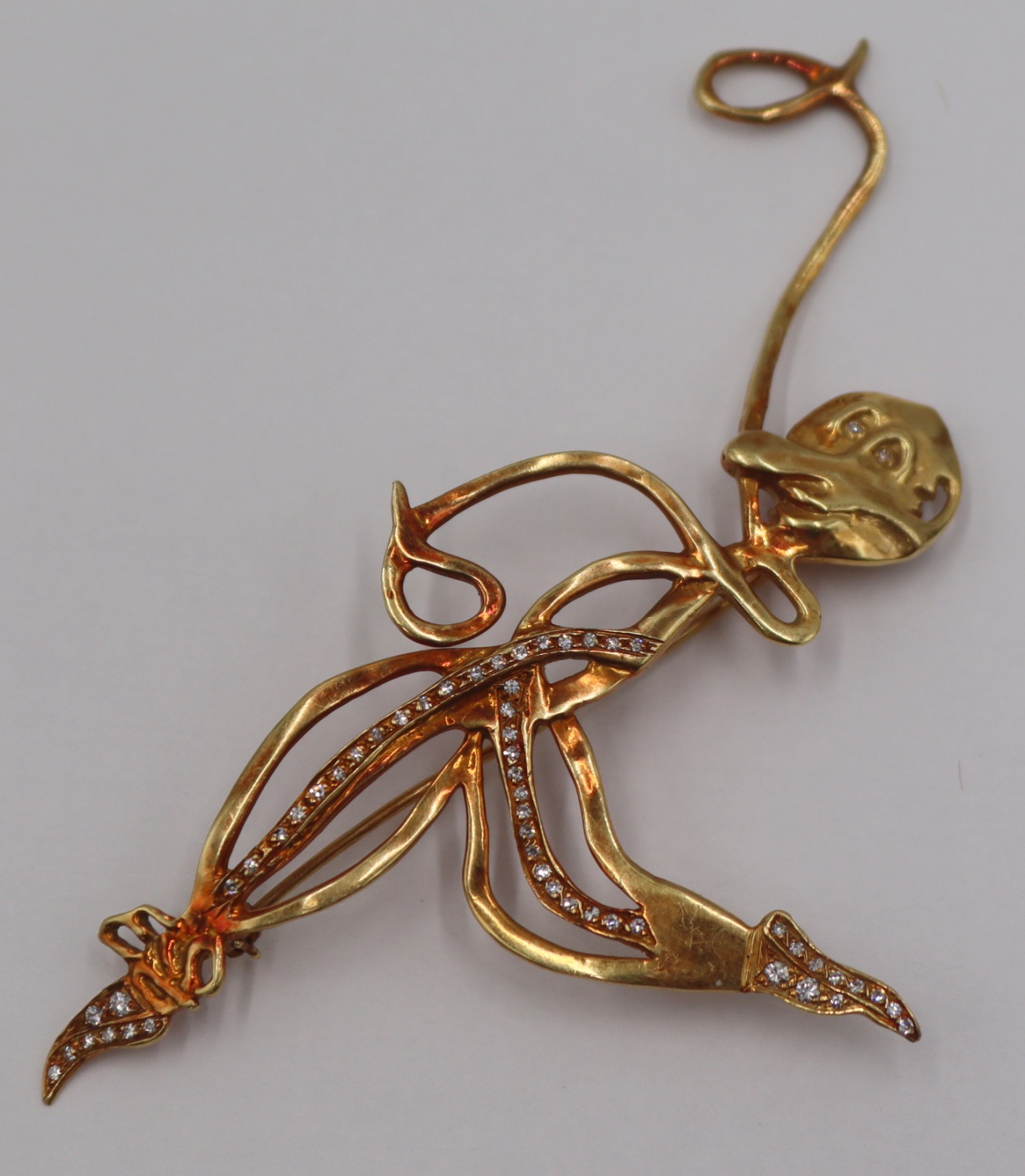 JEWELRY. SIGNED EDIE L. 18KT GOLD