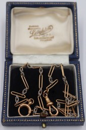 JEWELRY. SIGNED M&M 18KT GOLD