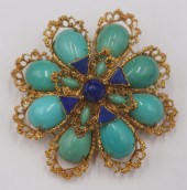 JEWELRY. SIGNED S+F 18KT GOLD,